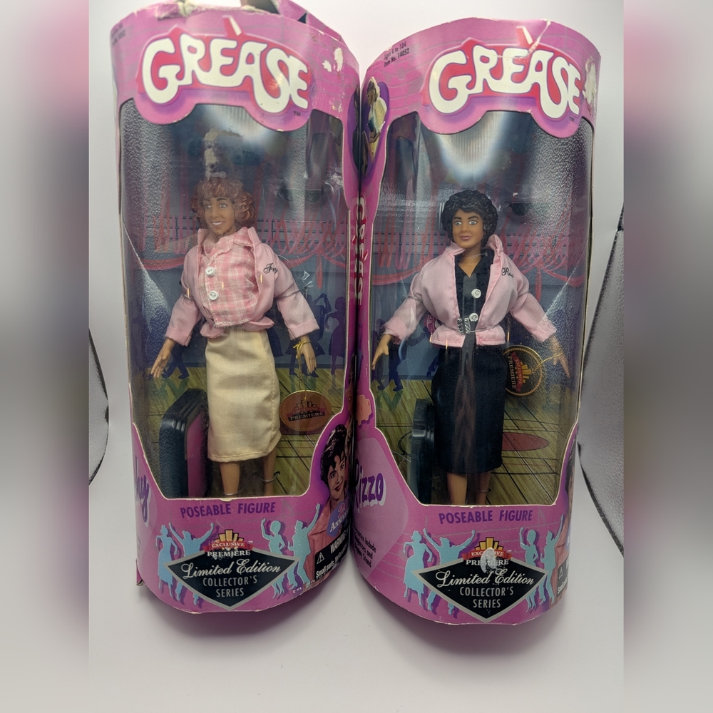 Grease‎ 20th Anniversary Frenchie & Rizzo Dolls,  1998 New In Box Rare